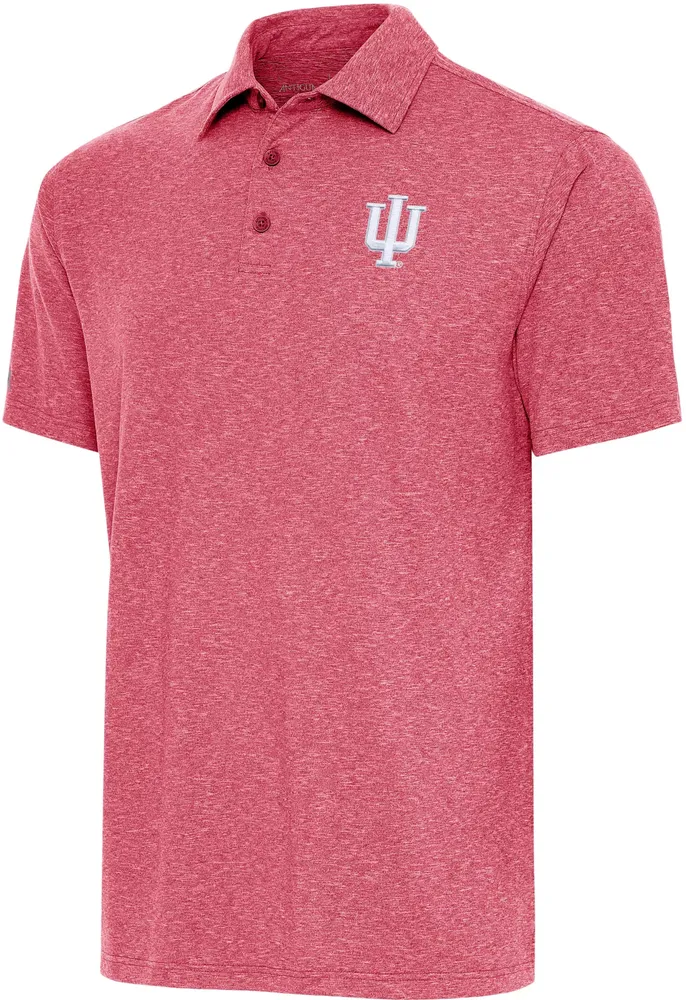 Antigua Men's Indiana Hoosiers Crimson Par 3 Polo