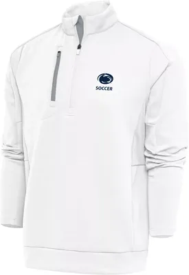 Antigua Men's Penn State Nittany Lions Soccer White Generation 1/4 Zip Pullover