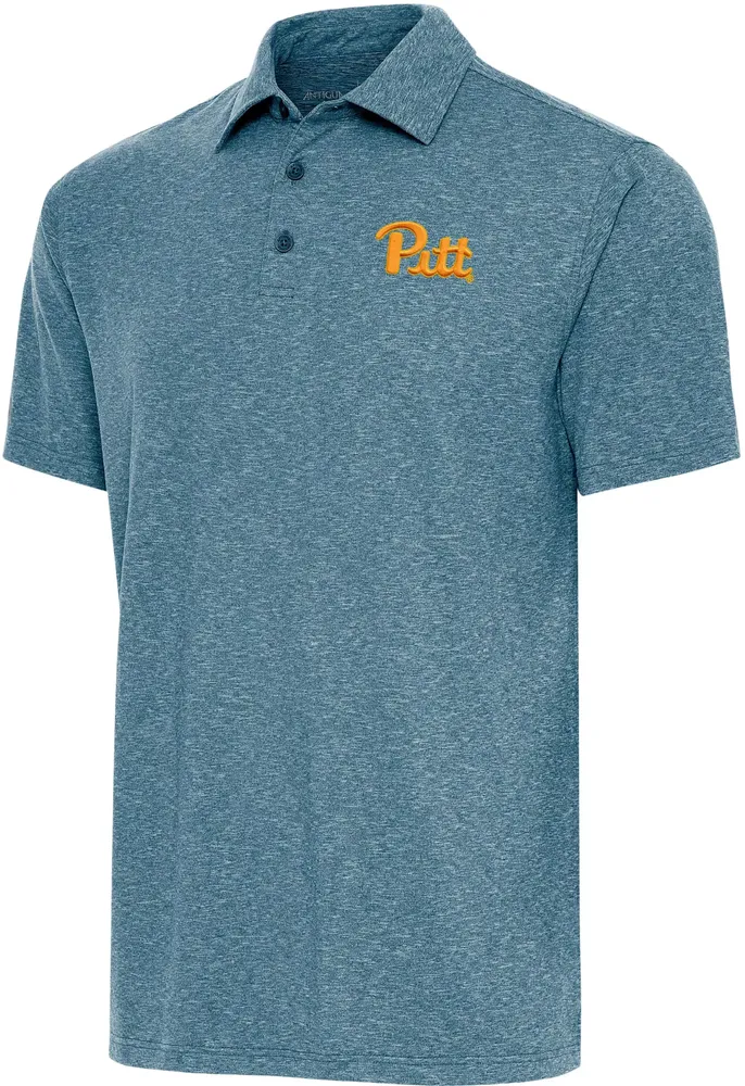 Antigua Men's Pitt Panthers Blue Par 3 Polo