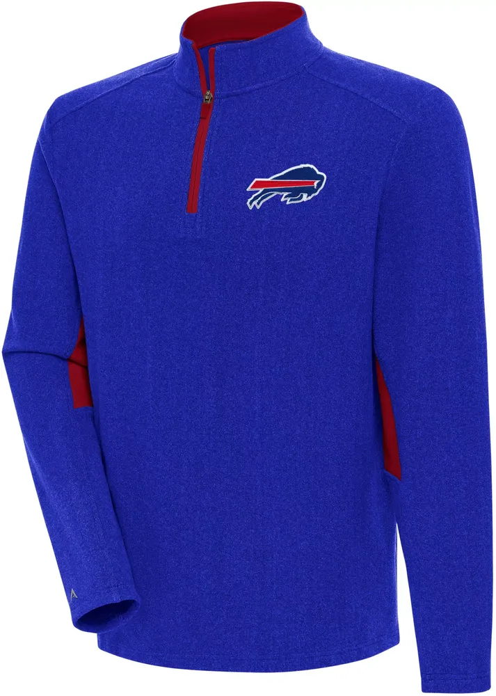 Antigua Men's Buffalo Bills Boyfriend Phenom Royal Quarter-Zip Pullover