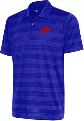 Antigua Men's Buffalo Bills Compass Royal Polo