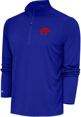 Antigua Men's Buffalo Bills Tribute Royal Quarter-Zip Pullover