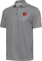 Antigua Men's Cincinnati Bengals Black Skills Polo