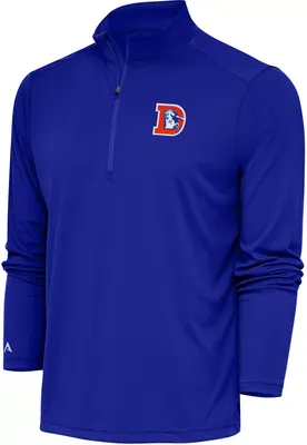 Antigua Men's Denver Broncos Tribute Royal Quarter-Zip Pullover