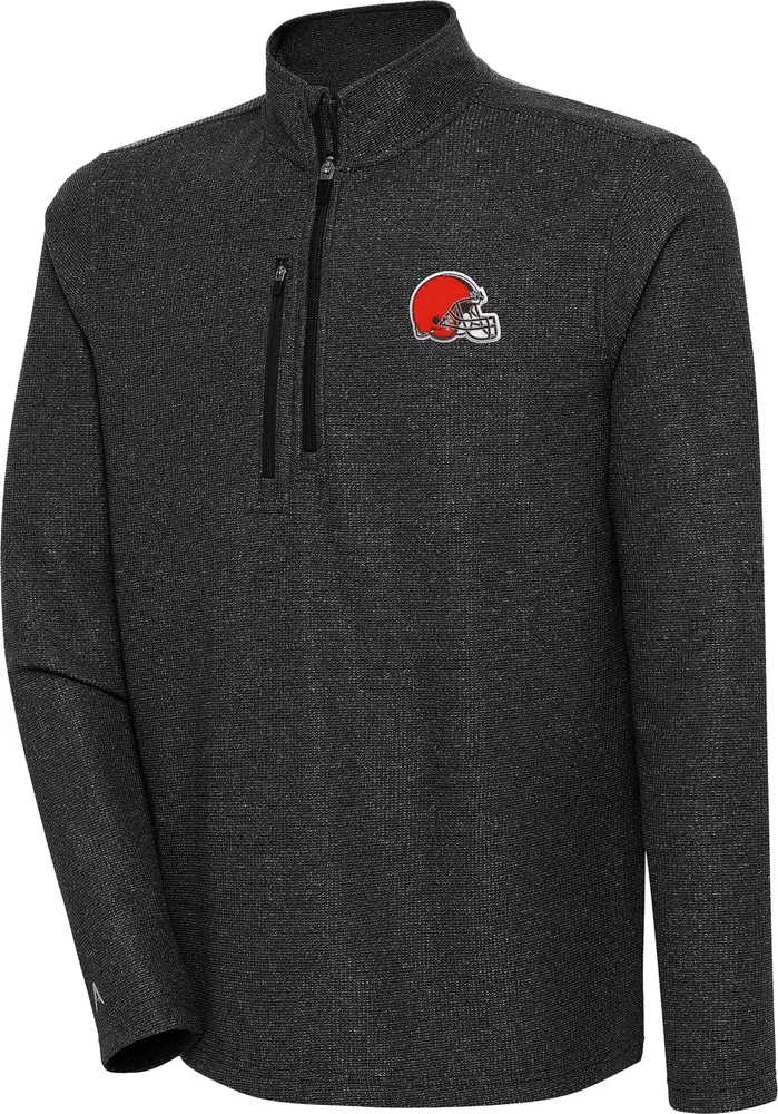 Antigua Men's Cleveland Browns Revolution Quarter-Zip Pullover