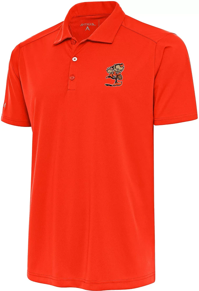 Antigua Men's Cleveland Browns Tribute Orange Polo