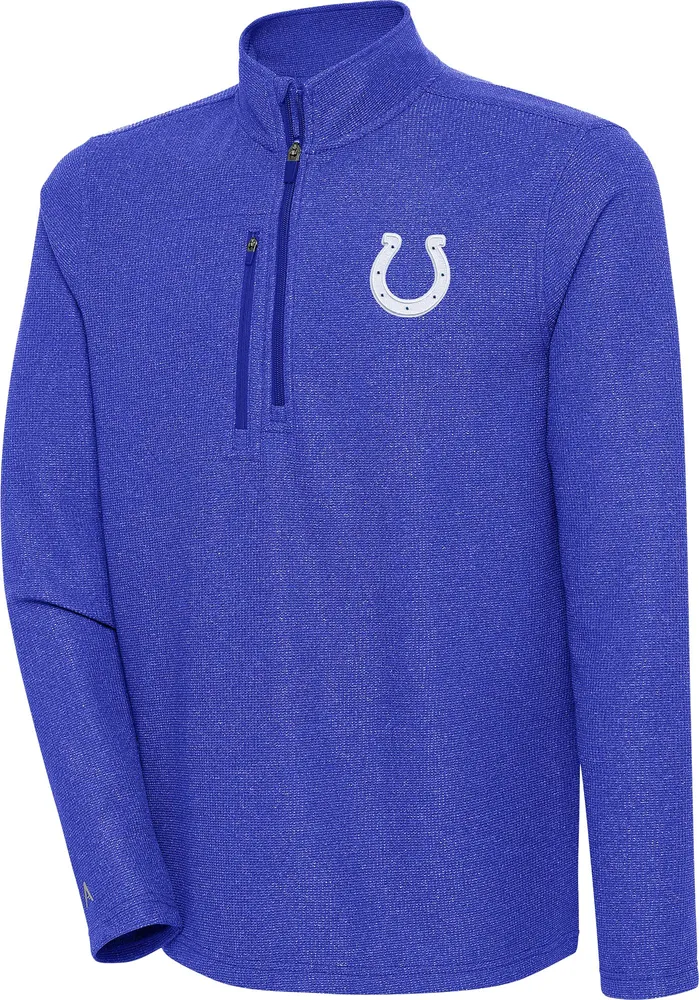 Antigua Men's Indianapolis Colts Revolution Royal Quarter-Zip Pullover