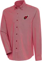 Antigua Men's Arizona Cardinals Cardinal Red/White Compression Long Sleeve T-Shirt