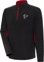 Antigua Men's Atlanta Falcons Boyfriend Phenom Black Quarter-Zip Pullover