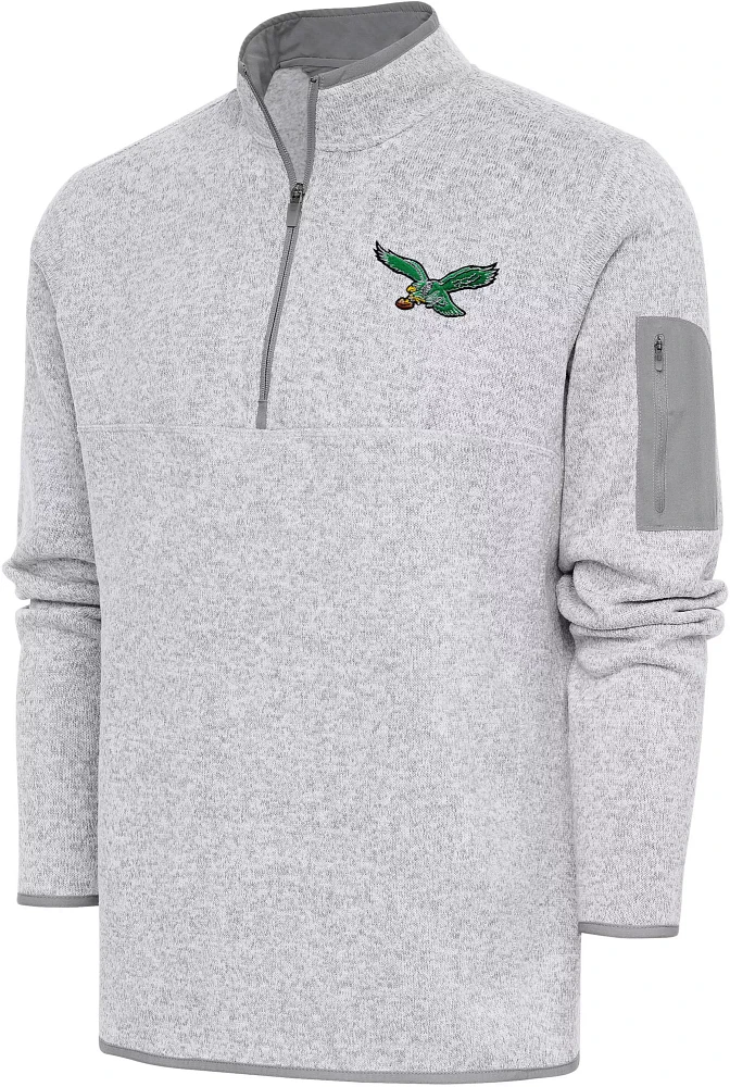 Antigua Men's Philadelphia Eagles Fortune Grey Jacket