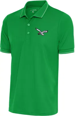 Antigua Men's Philadelphia Eagles Kelly Green Affluent Polo