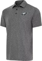 Antigua Men's Philadelphia Eagles Black Heather Par 3 Polo