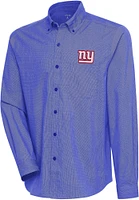 Antigua Men's New York Giants Dark Royal/White Compression Long Sleeve T-Shirt