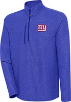 Antigua Men's New York Giants Revolution Royal Quarter-Zip Pullover