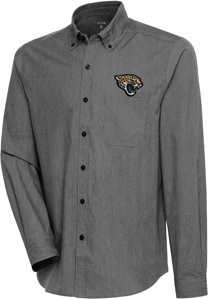 Antigua Men's Jacksonville Jaguars Black/White Compression Long Sleeve T-Shirt