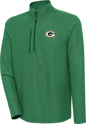 Antigua Men's Green Bay Packers Revolution Quarter-Zip Pullover