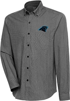 Antigua Men's Carolina Panthers Black/White Compression Long Sleeve T-Shirt