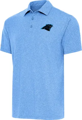 Antigua Men's Carolina Panthers Par 3 Blue Polo