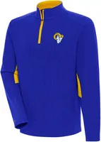 Antigua Men's Los Angeles Rams Boyfriend Phenom Royal Quarter-Zip Pullover