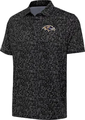 Antigua Men's Baltimore Ravens Grassy Black Polo