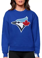 Antigua Women's Toronto Blue Jays Royal Victory Crew Pullover