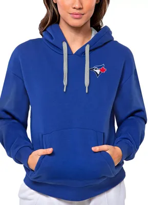 Antigua Women's Toronto Blue Jays Royal Victory Hooded Pullover