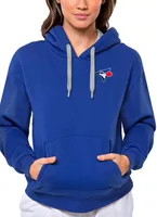 Antigua Women's Toronto Blue Jays Royal Victory Hooded Pullover