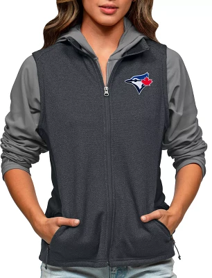 Antigua Women's Toronto Blue Jays Charcoal Course Vest