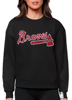 Antigua Women's Atlanta Braves Victory Crew Pullover