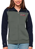 Antigua Women's Atlanta Braves Navy Protect Jacket