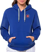 Antigua Women's Chicago Cubs Royal Victory Hooded Pullover