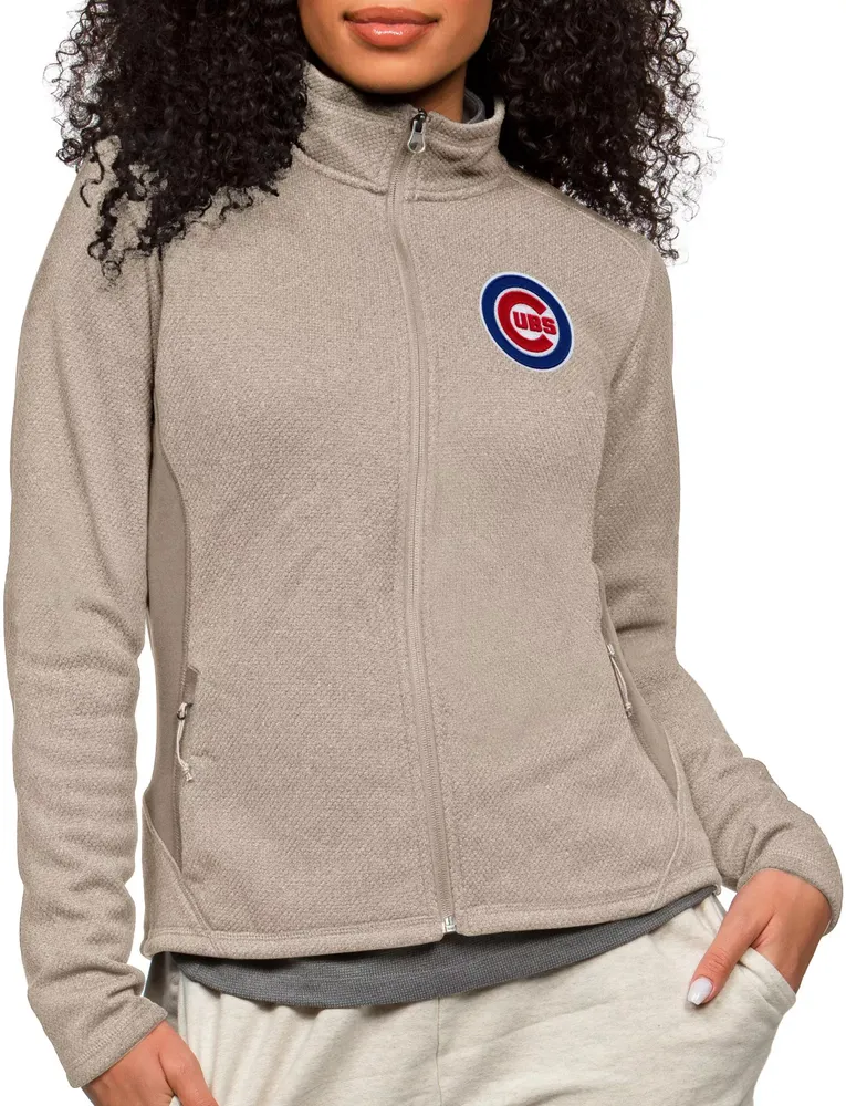 Antigua Women's Chicago Cubs Oatmeal Course Jacket