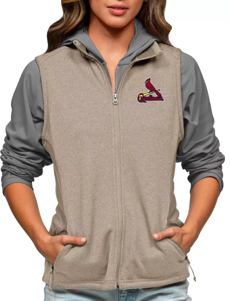 Antigua Women's St. Louis Cardinals Oatmeal Course Vest