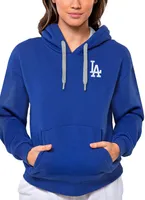 Antigua Women's Los Angeles Dodgers Royal Victory Hooded Pullover