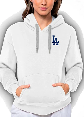 Antigua Women's Los Angeles Dodgers Victory Hooded Pullover