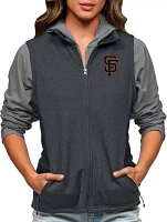 Antigua Women's San Francisco Giants Charcoal Course Vest