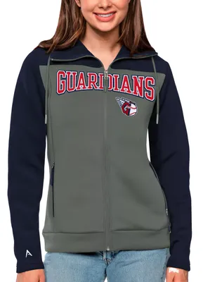 Antigua Women's Cleveland Guardians Navy Protect Jacket