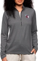 Antigua Women's Cleveland Guardians Charcoal Epic 1/4 Zip Pullover