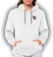 Antigua Women's Cleveland Guardians White Victory Hooded Pullover