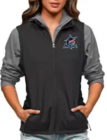 Antigua Women's Miami Marlins Black Course Vest