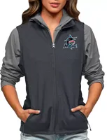 Antigua Women's Miami Marlins Charcoal Course Vest