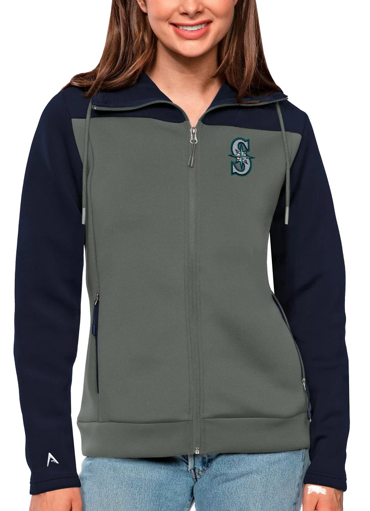 Antigua Women's Seattle Mariners Navy Protect Jacket