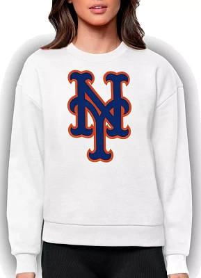 Antigua Women's New York Mets Victory Crew Pullover