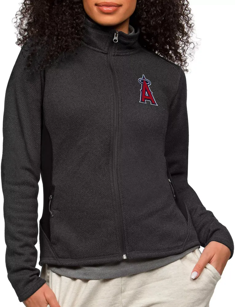 Antigua Women's Los Angeles Angels Black Course Jacket