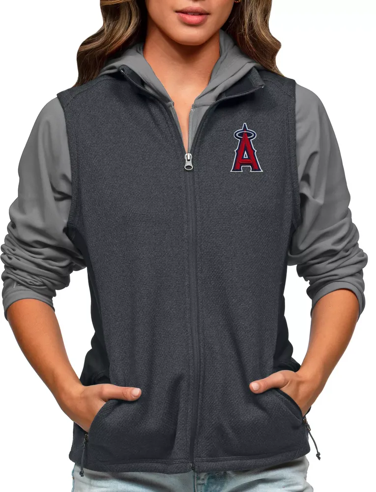 Antigua Women's Los Angeles Angels Charcoal Course Vest