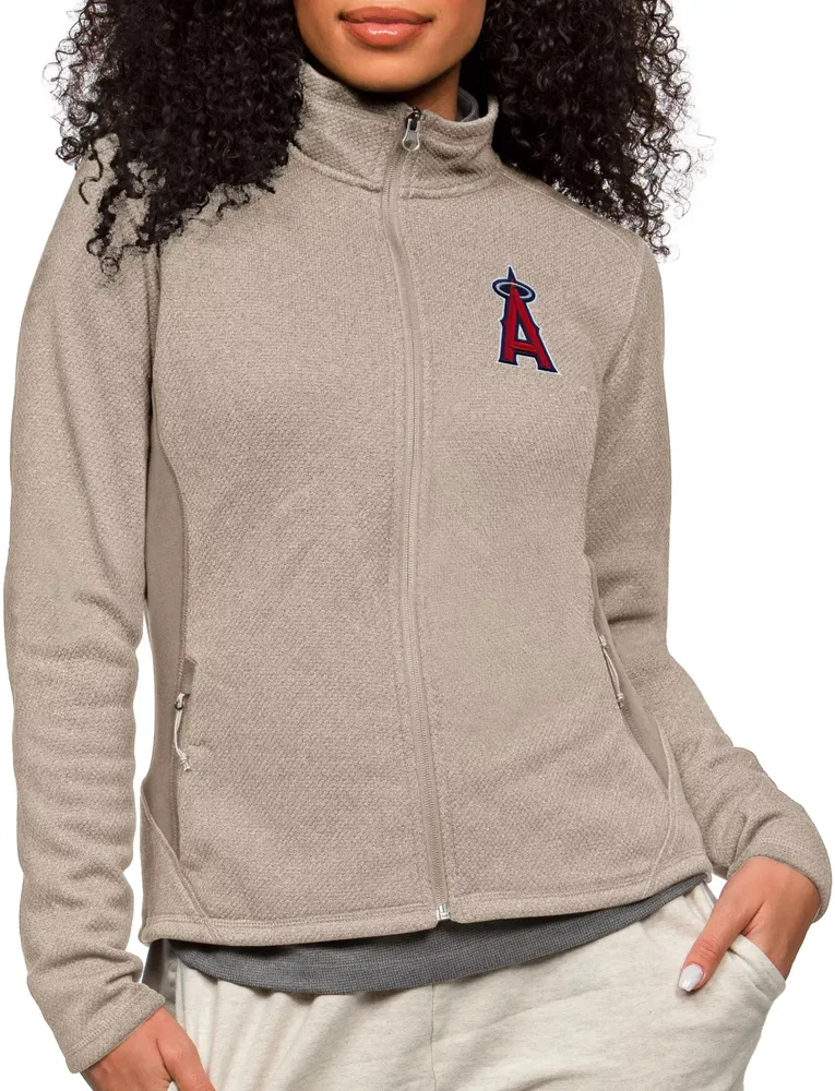 Antigua Women's Los Angeles Angels Oatmeal Course Jacket