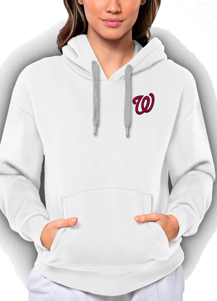 Antigua Women's Washington Nationals Victory Hooded Pullover