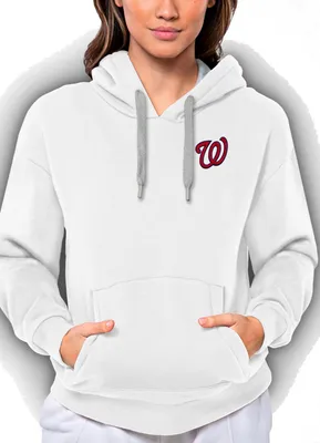 Antigua Women's Washington Nationals Victory Hooded Pullover