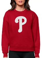 Antigua Women's Philadelphia Phillies Victory Crew Pullover