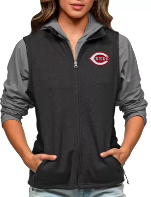 Antigua Women's Cincinnati Reds Black Course Vest